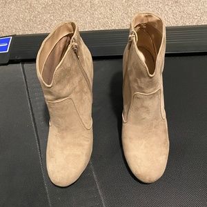 Suede tan boots